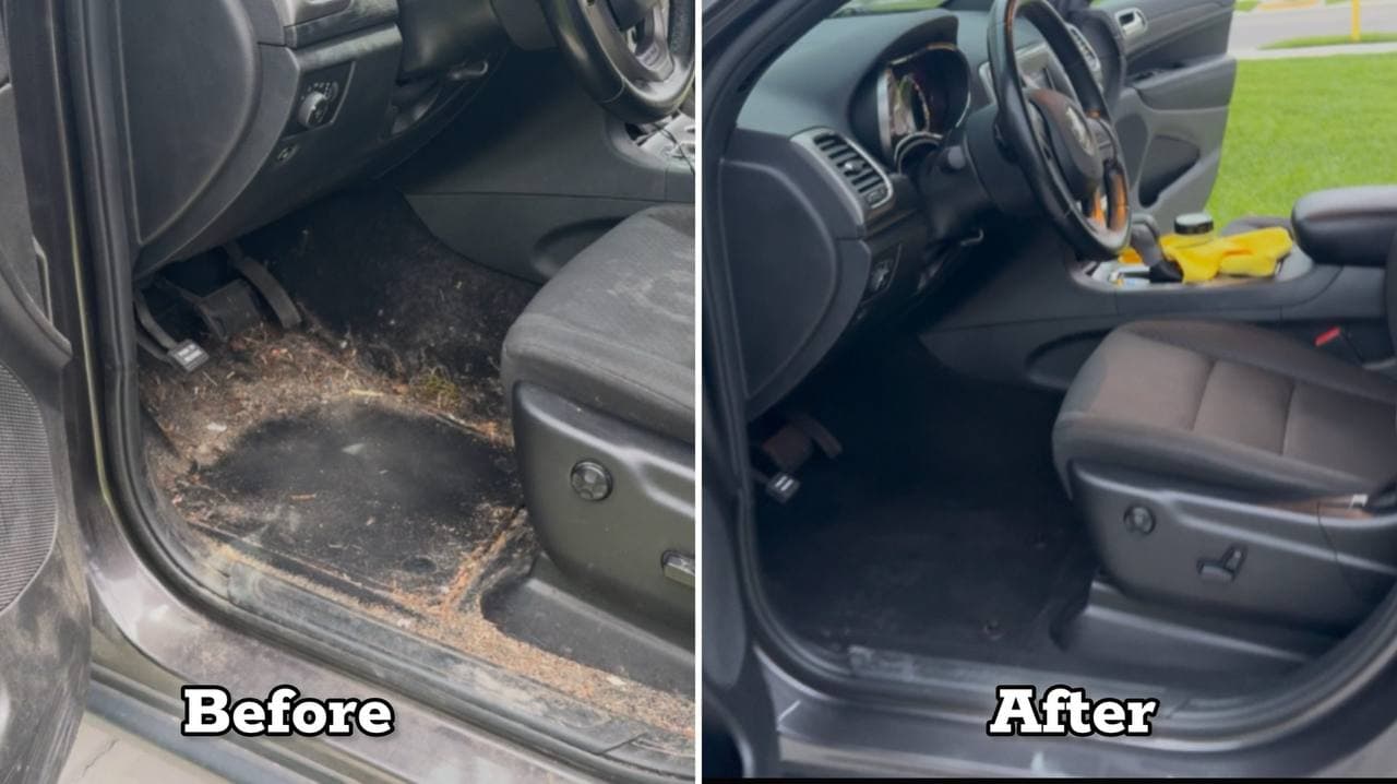 Before and after detail